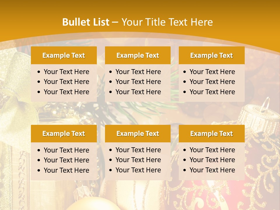 Card Ornament Space PowerPoint Template