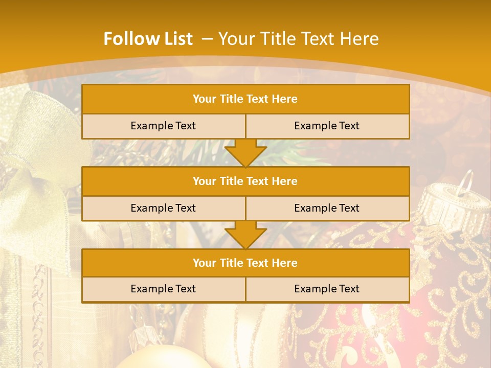 Card Ornament Space PowerPoint Template