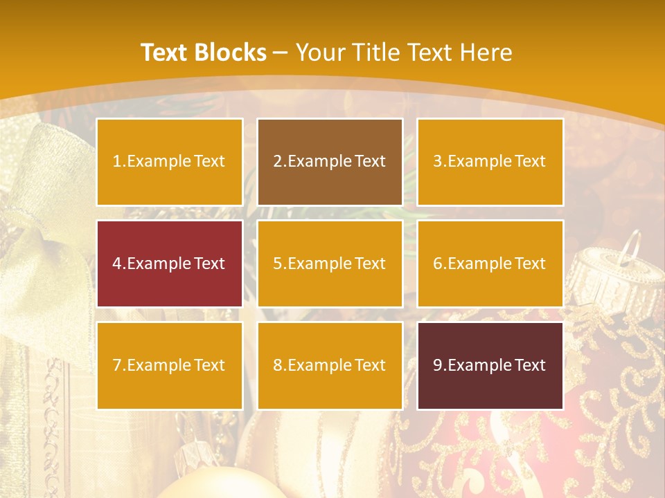 Card Ornament Space PowerPoint Template