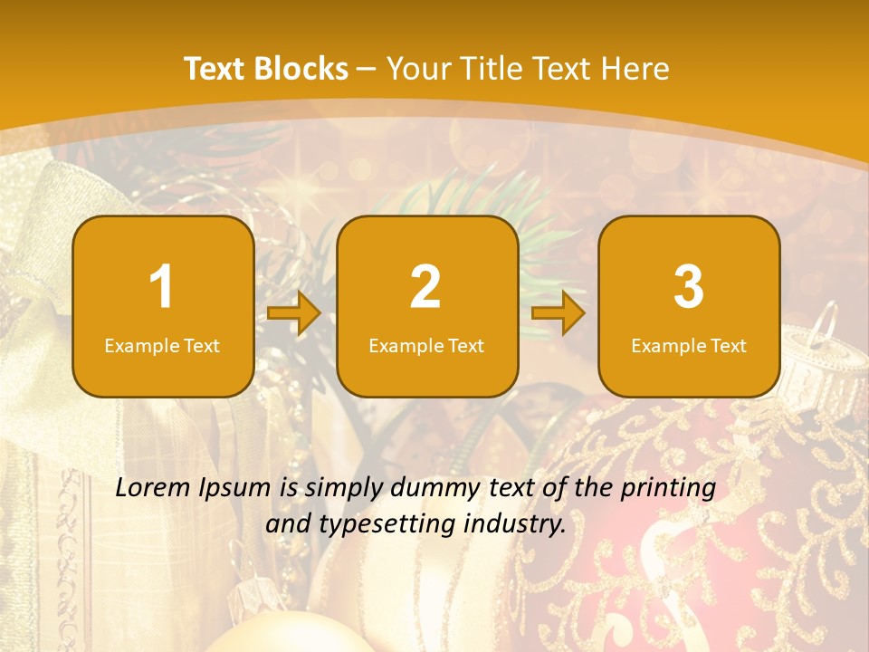 Card Ornament Space PowerPoint Template
