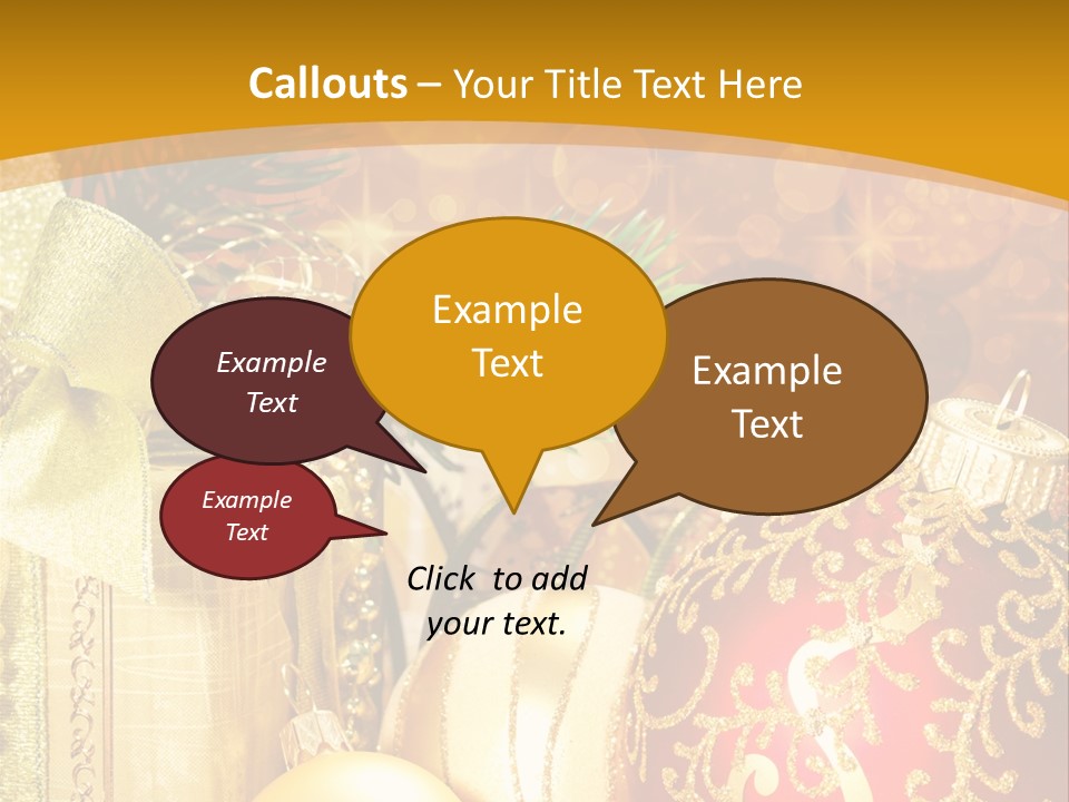 Card Ornament Space PowerPoint Template