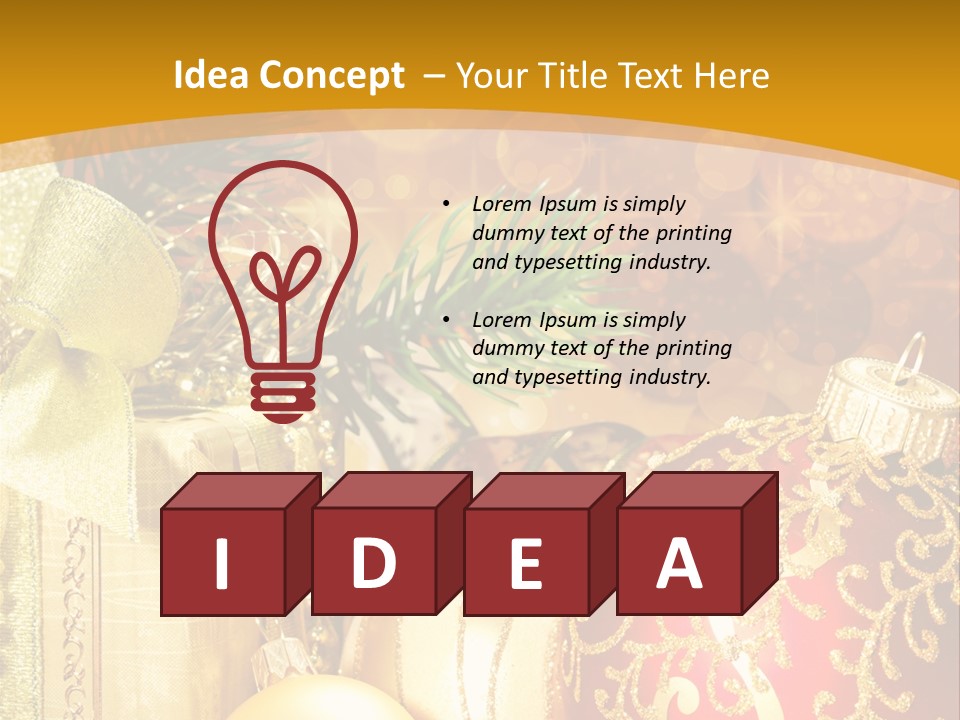 Card Ornament Space PowerPoint Template
