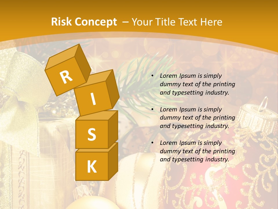 Card Ornament Space PowerPoint Template