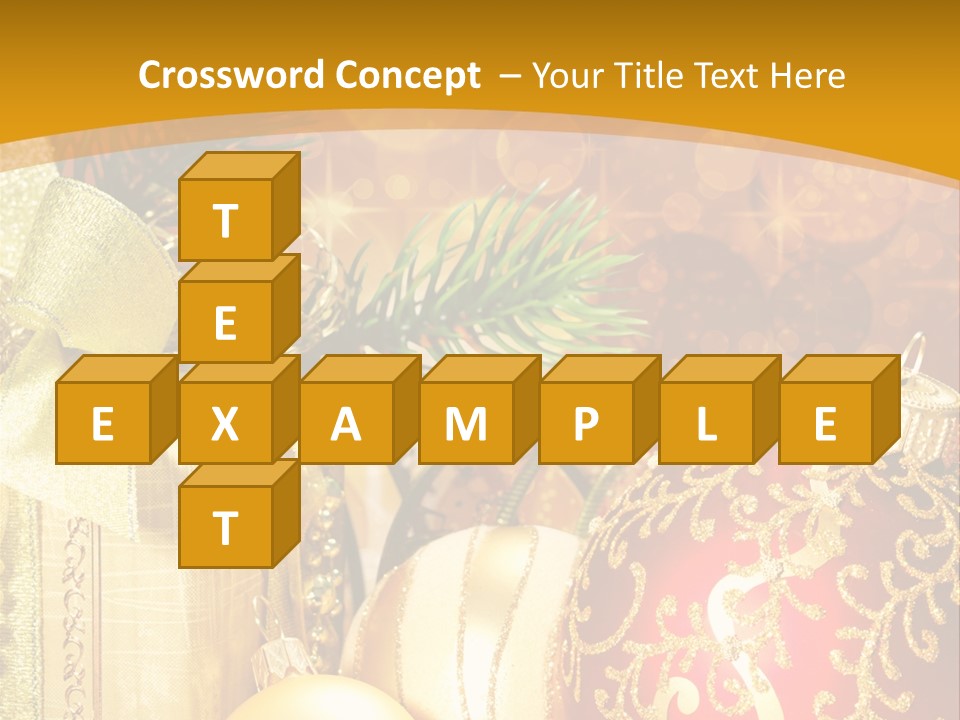 Card Ornament Space PowerPoint Template