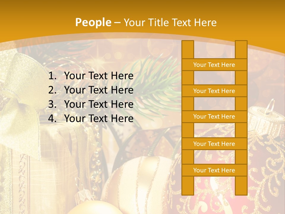 Card Ornament Space PowerPoint Template