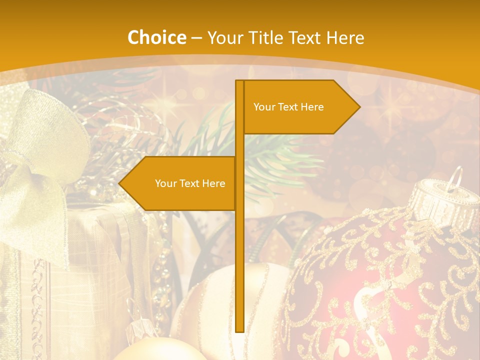 Card Ornament Space PowerPoint Template