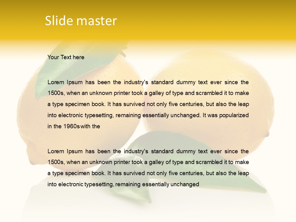 Leaf Yellow Healthy PowerPoint Template