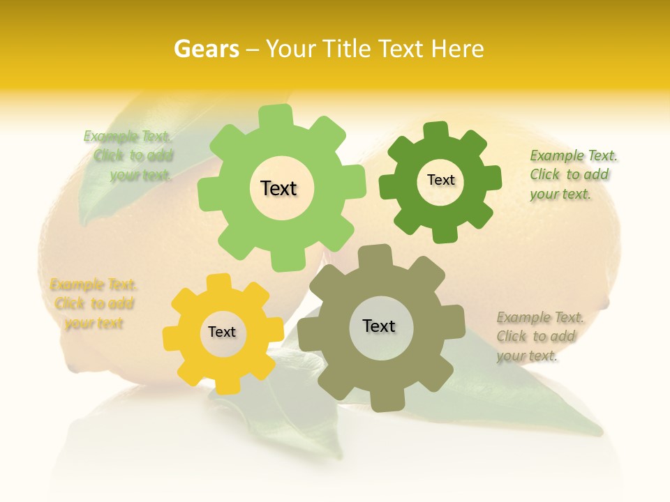 Leaf Yellow Healthy PowerPoint Template