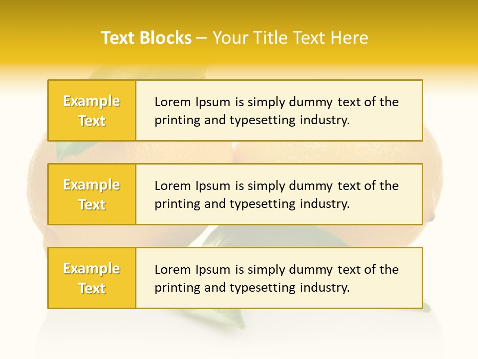 Leaf Yellow Healthy PowerPoint Template