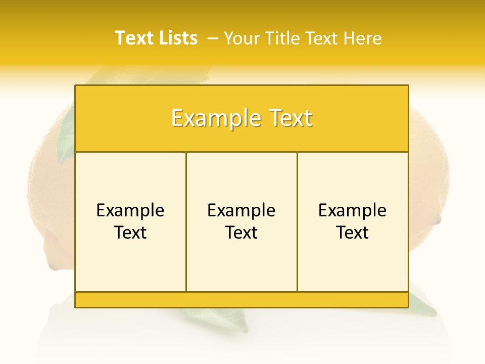 Leaf Yellow Healthy PowerPoint Template