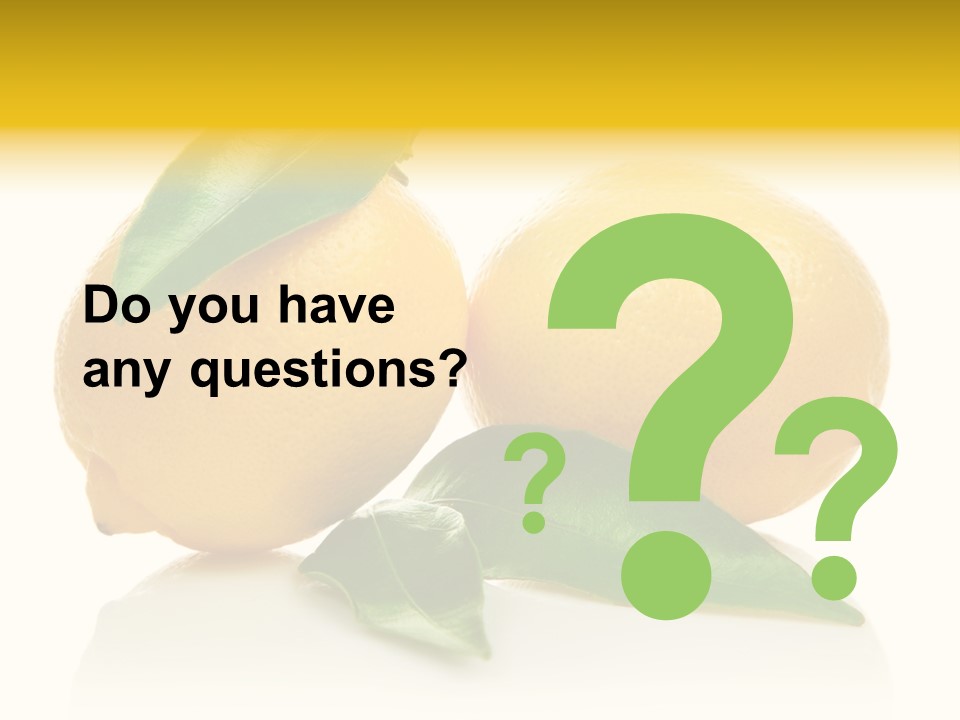 Leaf Yellow Healthy PowerPoint Template