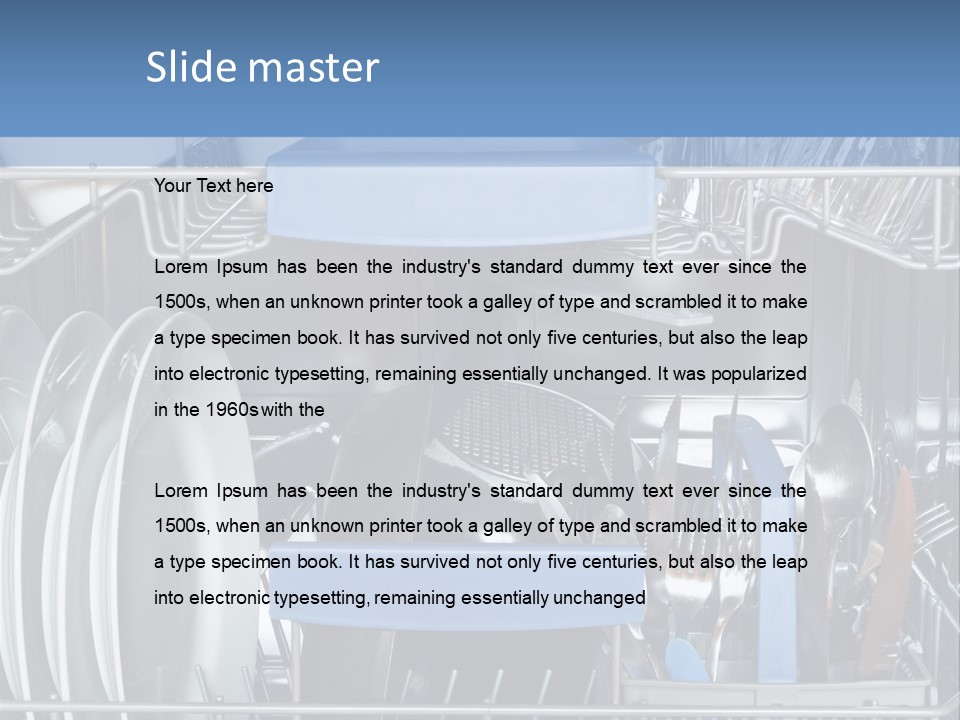 Cups Plates Glasses PowerPoint Template