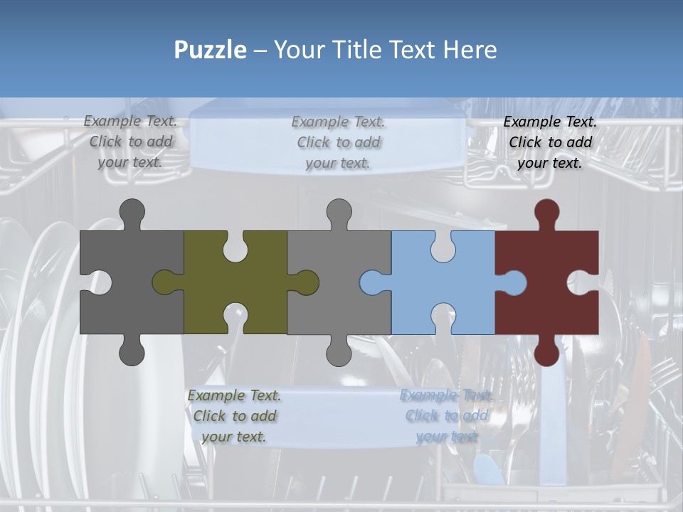 Cups Plates Glasses PowerPoint Template