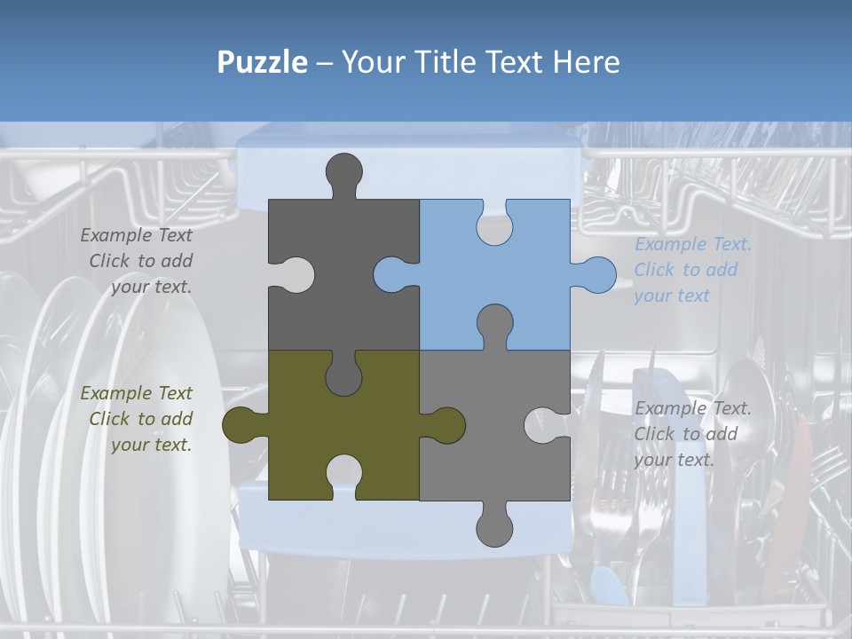Cups Plates Glasses PowerPoint Template