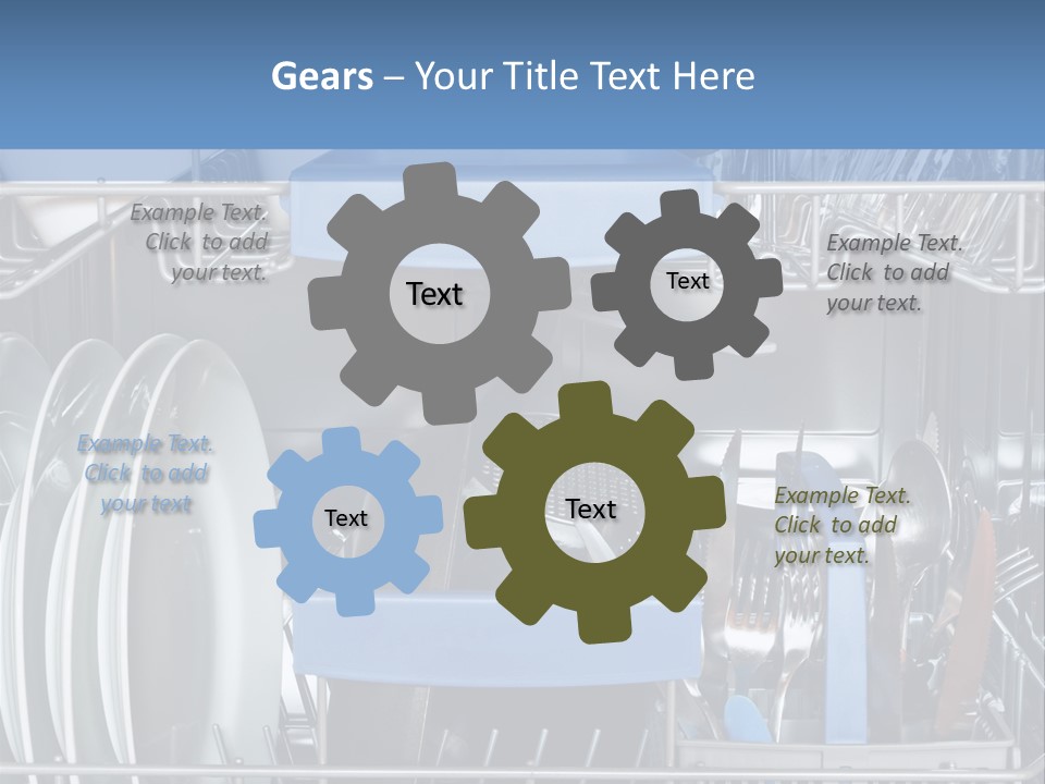 Cups Plates Glasses PowerPoint Template