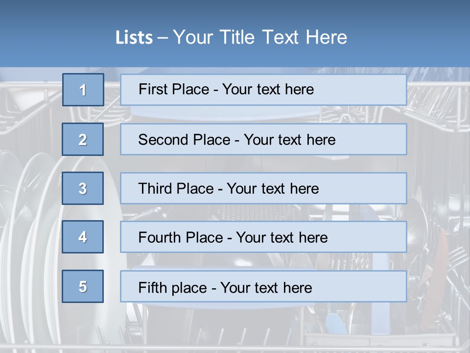 Cups Plates Glasses PowerPoint Template