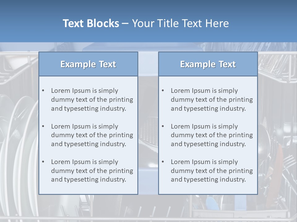 Cups Plates Glasses PowerPoint Template