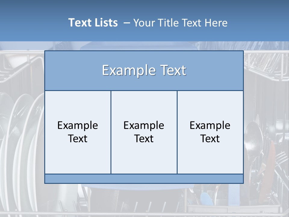 Cups Plates Glasses PowerPoint Template