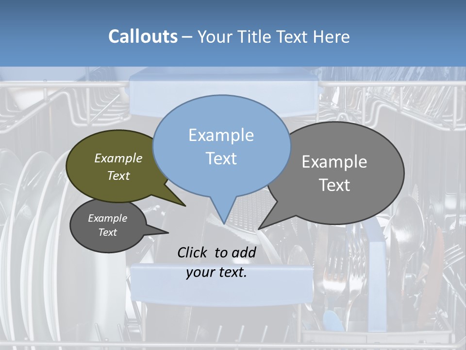 Cups Plates Glasses PowerPoint Template