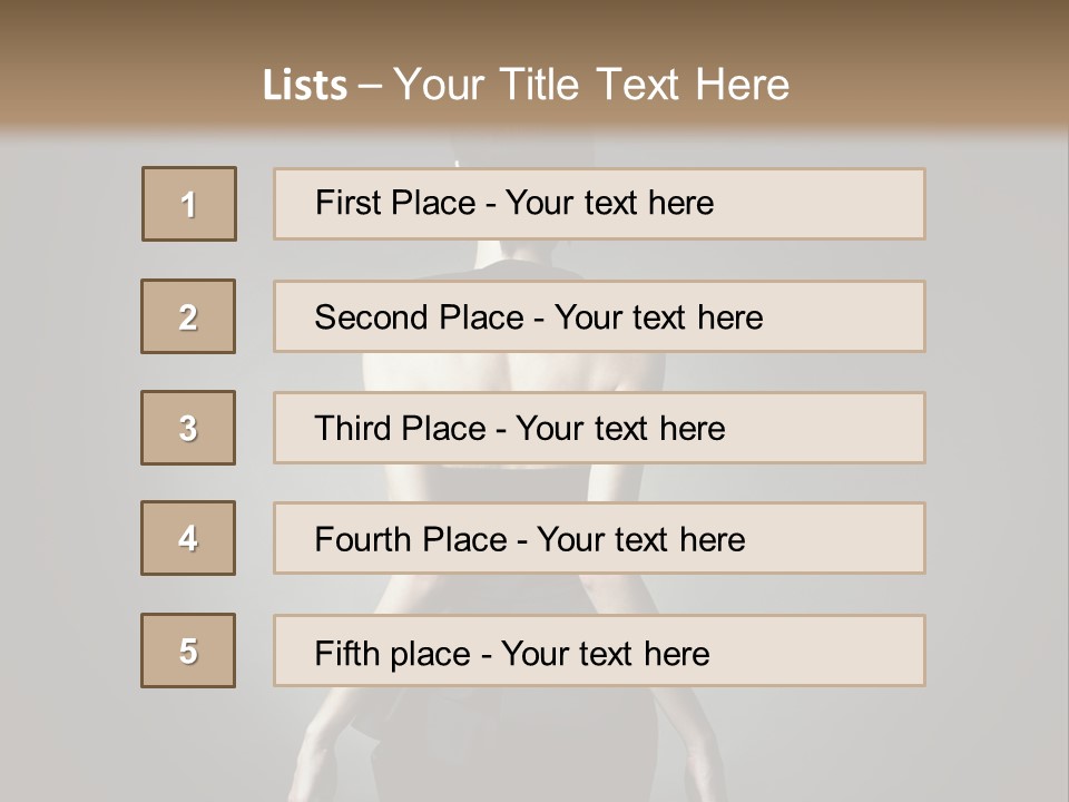 People Hairstyle Girl PowerPoint Template