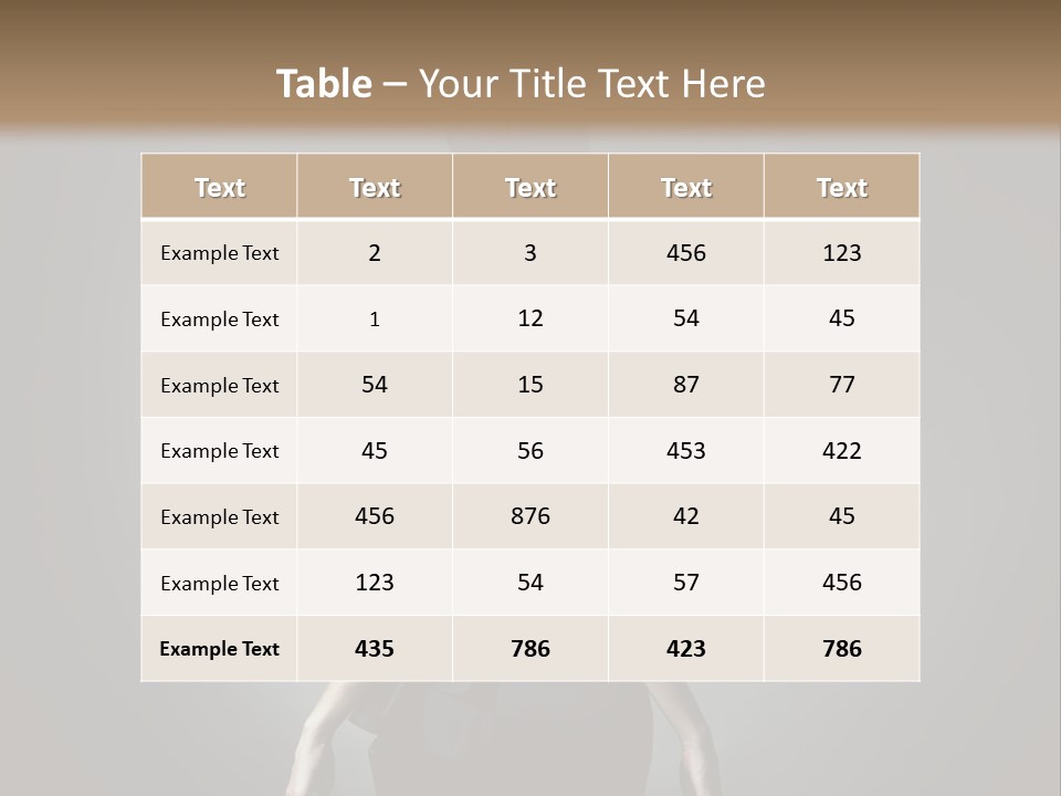 People Hairstyle Girl PowerPoint Template