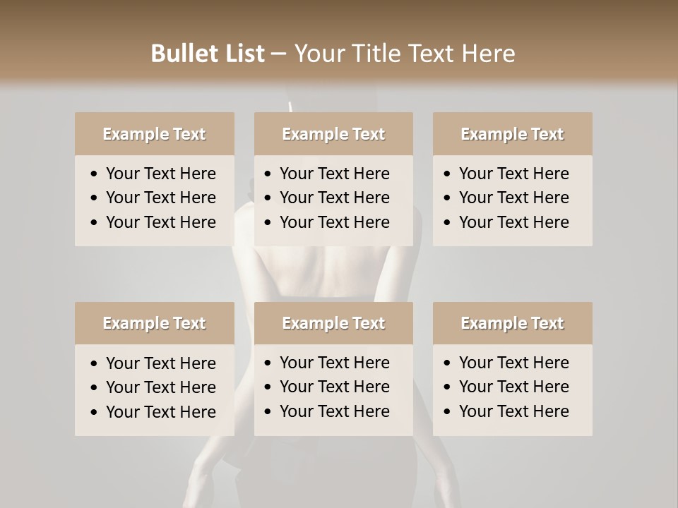 People Hairstyle Girl PowerPoint Template