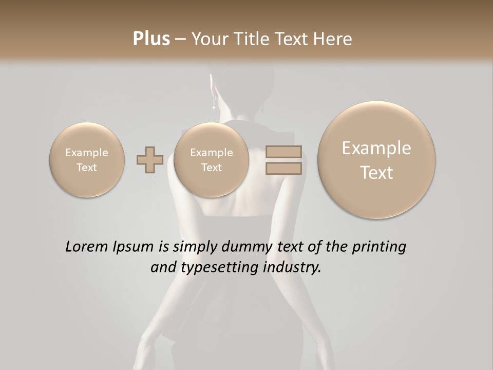People Hairstyle Girl PowerPoint Template