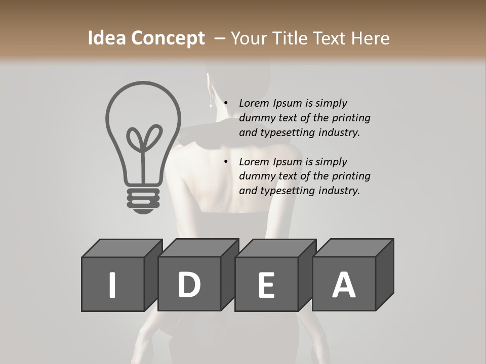 People Hairstyle Girl PowerPoint Template