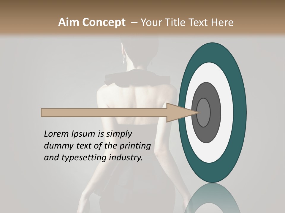 People Hairstyle Girl PowerPoint Template