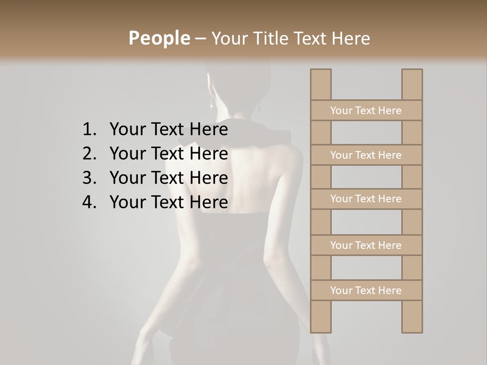 People Hairstyle Girl PowerPoint Template