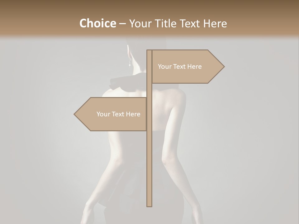 People Hairstyle Girl PowerPoint Template