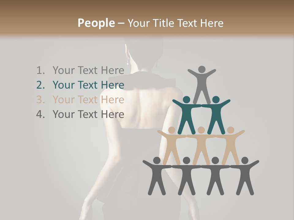 People Hairstyle Girl PowerPoint Template