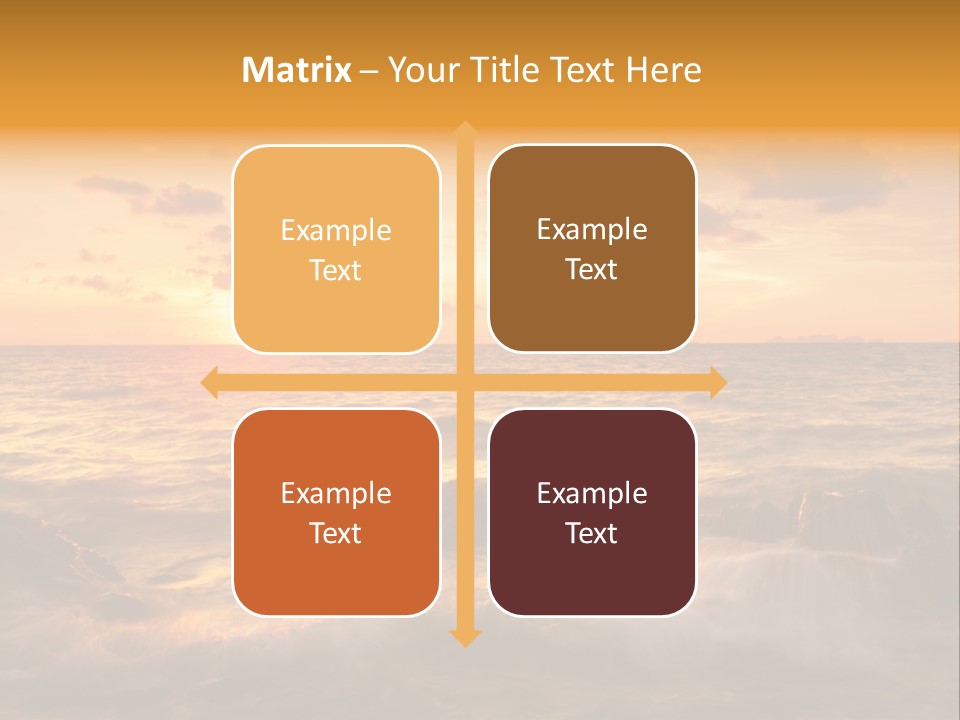 Exotic Yellow White PowerPoint Template