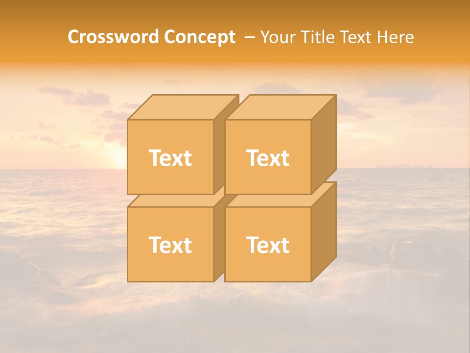 Exotic Yellow White PowerPoint Template