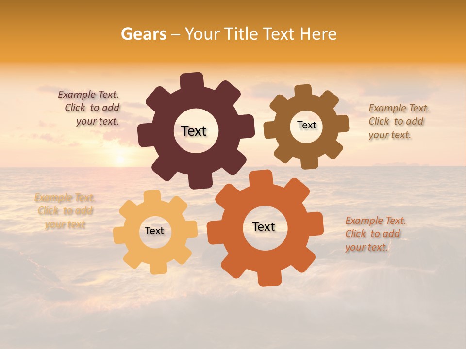 Exotic Yellow White PowerPoint Template