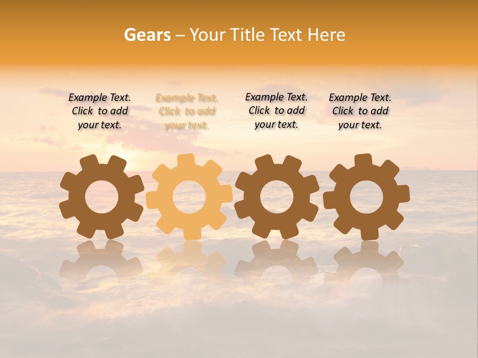 Exotic Yellow White PowerPoint Template