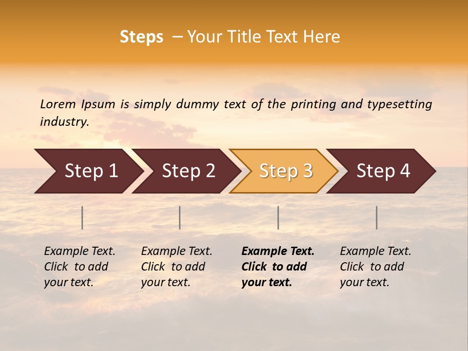 Exotic Yellow White PowerPoint Template