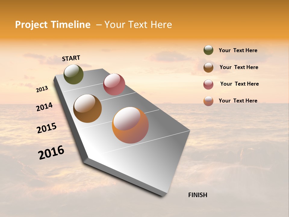 Exotic Yellow White PowerPoint Template