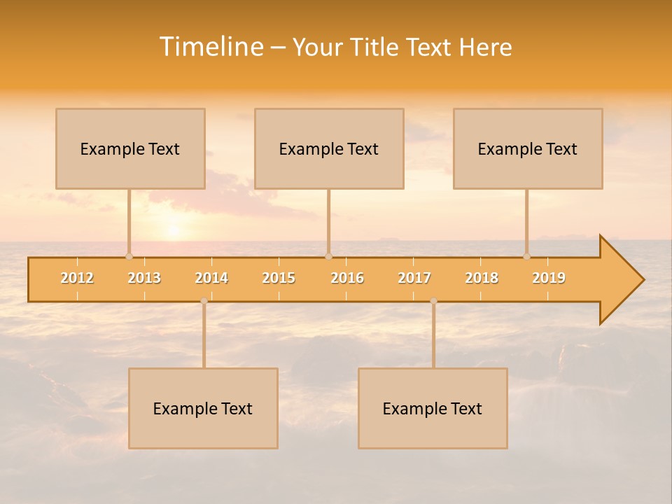 Exotic Yellow White PowerPoint Template