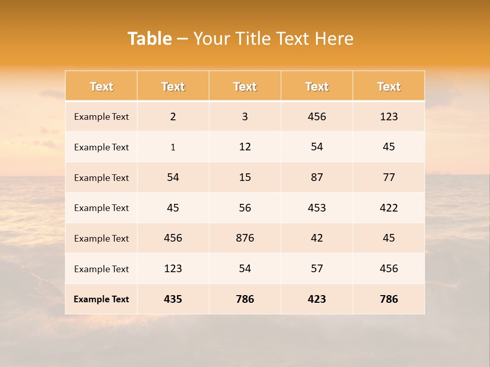 Exotic Yellow White PowerPoint Template