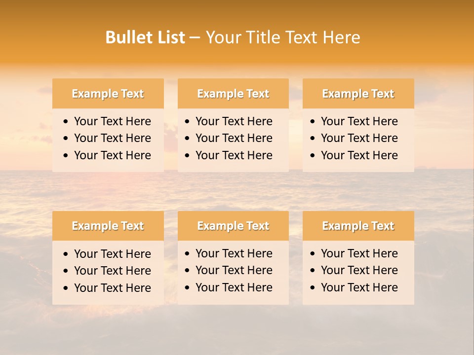 Exotic Yellow White PowerPoint Template