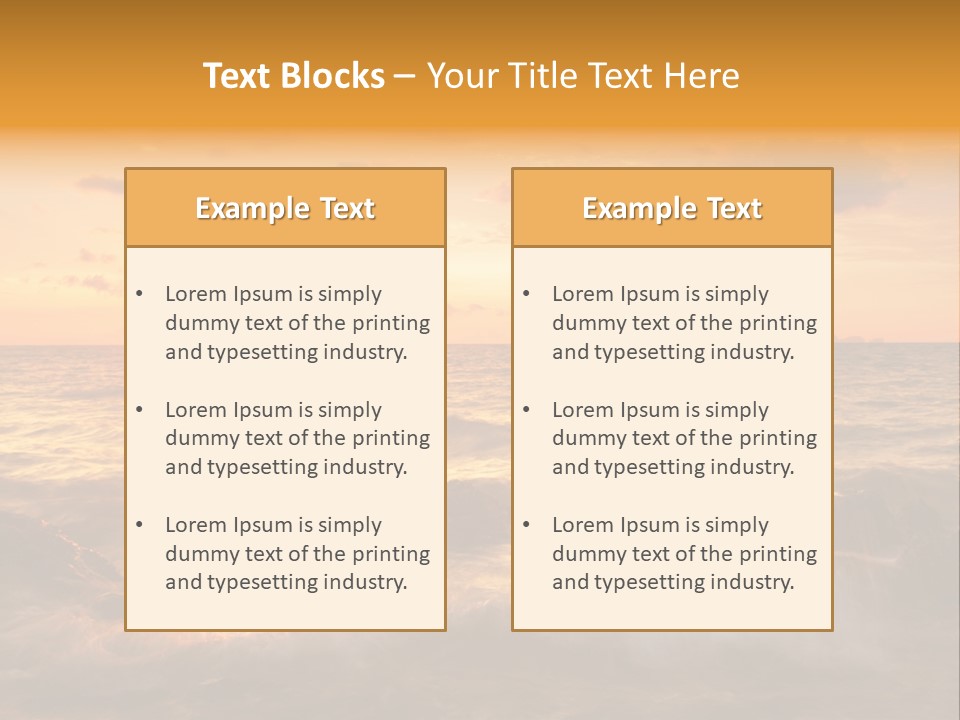 Exotic Yellow White PowerPoint Template
