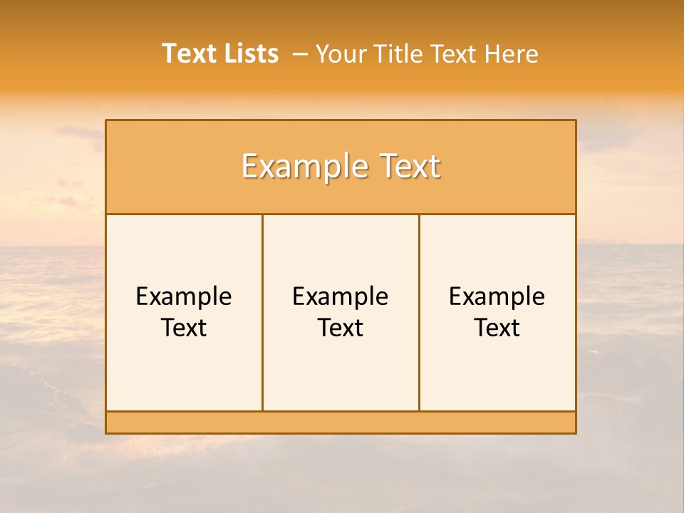 Exotic Yellow White PowerPoint Template