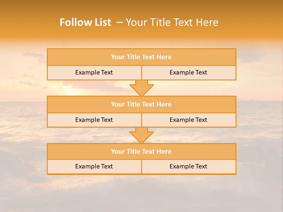 Exotic Yellow White PowerPoint Template