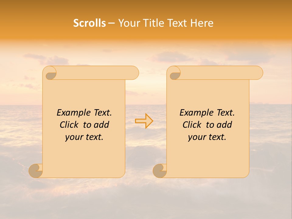 Exotic Yellow White PowerPoint Template