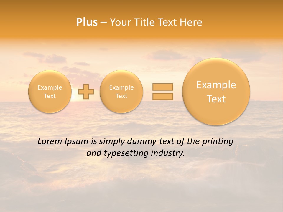 Exotic Yellow White PowerPoint Template