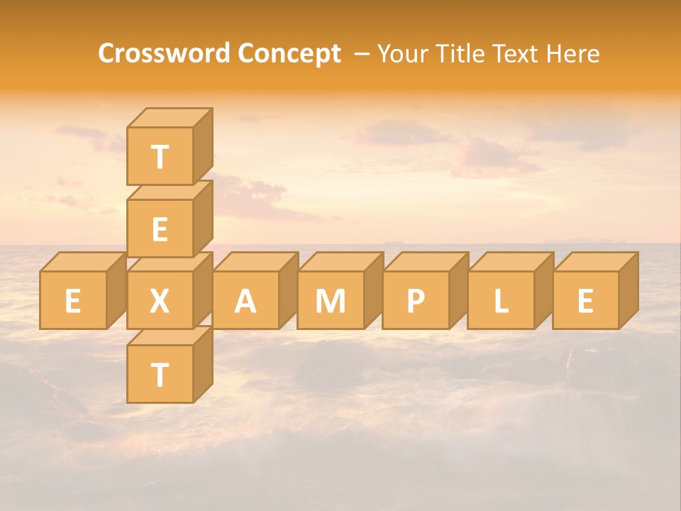 Exotic Yellow White PowerPoint Template