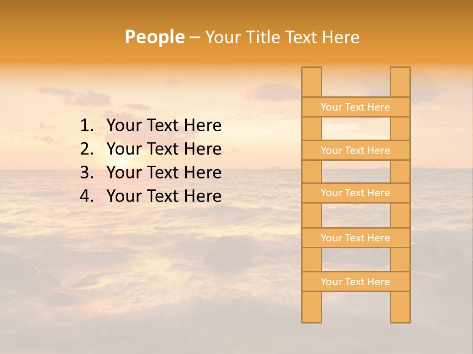 Exotic Yellow White PowerPoint Template