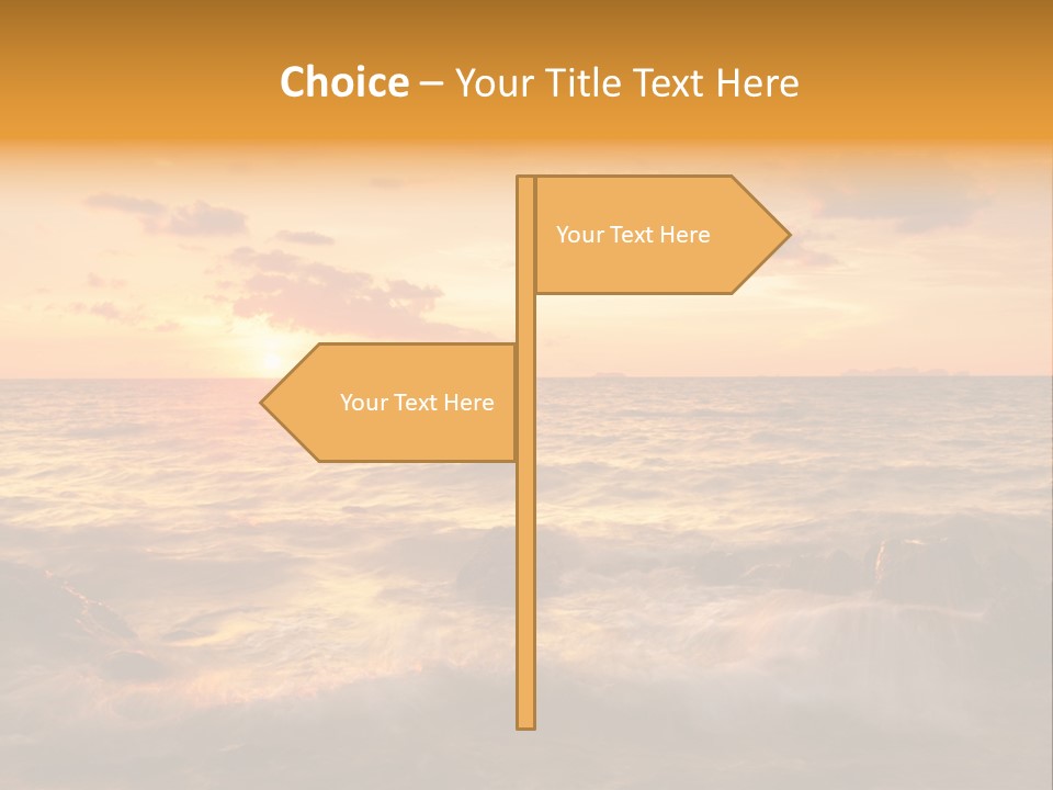 Exotic Yellow White PowerPoint Template