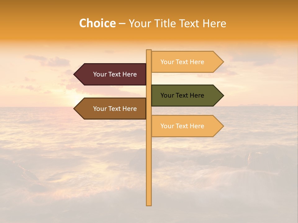 Exotic Yellow White PowerPoint Template